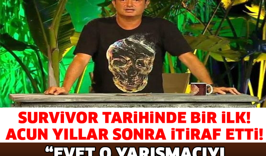 ACUN ILICALI&#039;DAN YILLAR SONRA GELEN İTİRAF! SURVİVOR TARİHİNDE BİR İLK..!

GALERİ&#039;NİN DEVAMI İÇİN TIKAYIN..!