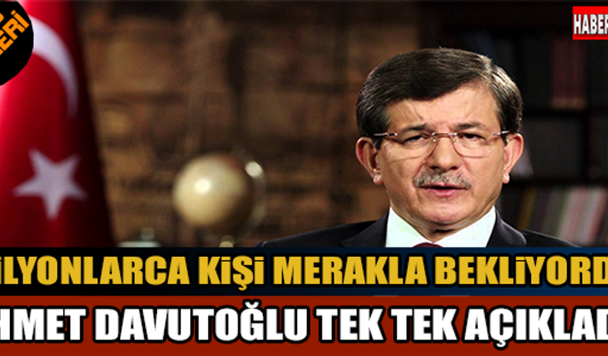 Başbakan Davutoğlu'ndan flaş açıklamalar...