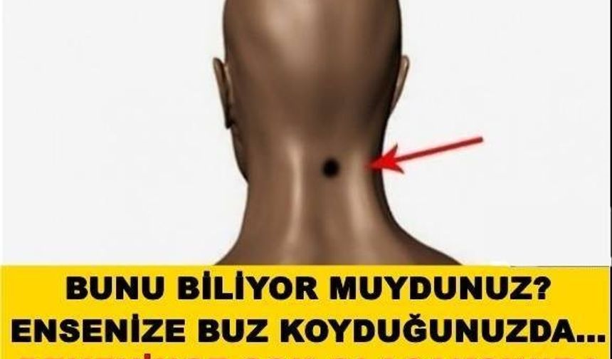 BUNU BİLİYOR MUYDUNUZ? ENSENİZE BUZ KOYDUĞUNUZDA…

DETAYLAR İÇİN GALERİYE DEVAM ET...
