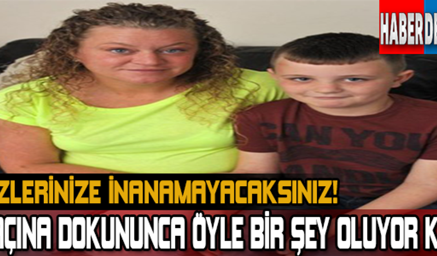 Gözlerinize inanamayacaksınız! Saçına dokununca öyle bir şey oluyor ki...