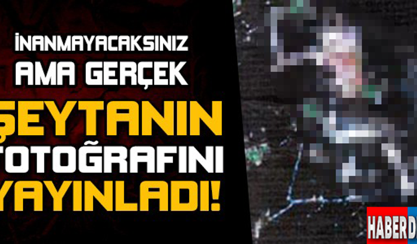 Samsun&#039;da emekli müftü yazdığı kitabında dünyada ilk defa cep telefonu kamerasıyla tesadüfen bir içkili eğlencede görüntülenmiş şeytanın fotoğrafını yayınladı.
