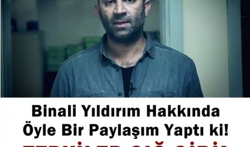 Binali Yıldırım&#039;la ilgili paylaşıma büyük tepki

Fot-oğrafa tık-layarak okumaya devam edin...