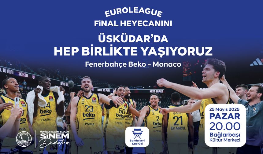 Euroleague final heyecanı üsküdar’da yaşanacak