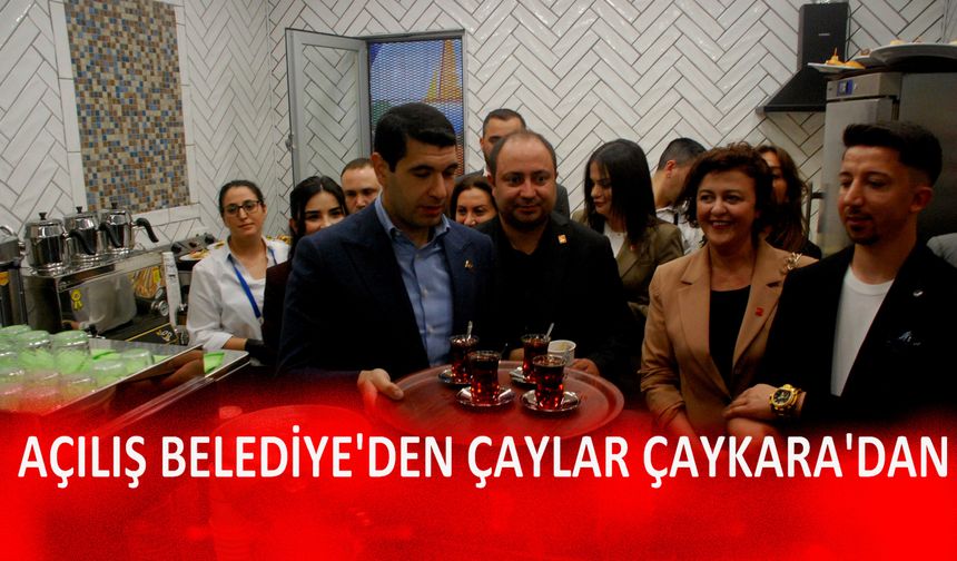 Başkan Çaykara’dan çay servisli açılış