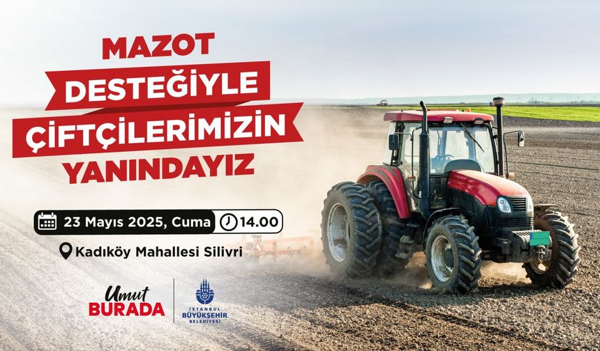 Silivri’de çiftçiye mazot desteği sürüyor