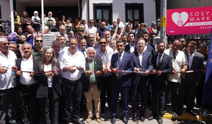 Beyoğlu’nun Üçüncü Sosyal Market’i Hacıahmet Mahallesi’nde Hizmete Açıldı