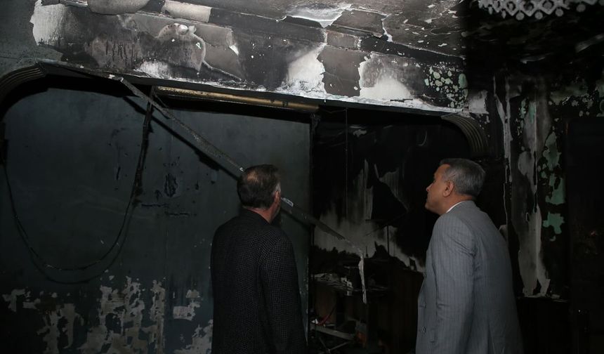 Kaymakam Anteplioğlu, Yangın Bölgesinde İncelemelerde Bulundu