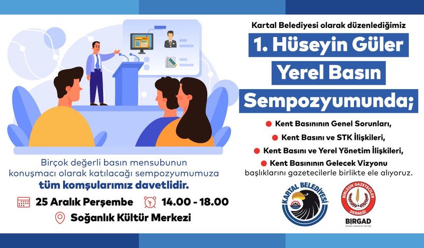 Kartal’da Yerel Basının Geleceği Hüseyin Güler Anısına Tartışılacak