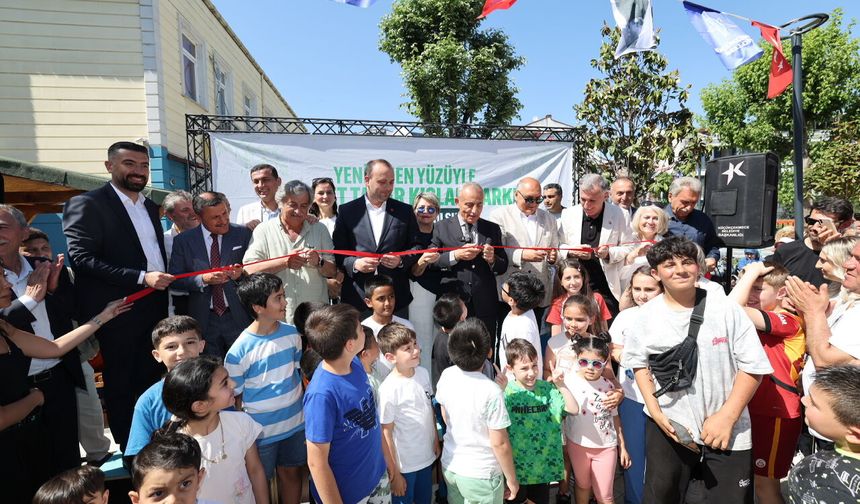 Ahmet Taner Kışlalı Parkı Yenilenen Yüzüyle Vatandaşların Hizmetine Sunuldu