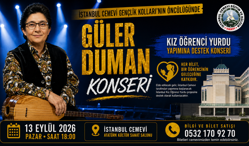 GÜLER DUMAN TÜRKÜLERİNİ KIZ ÖĞRENCİLERİN GELECEĞİ İÇİN SÖYLEYECEK