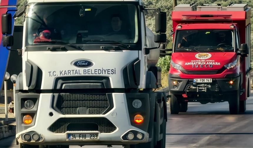 KARTAL’DAN BALIKESİR’DEKİ YANGINLA MÜCADELEYE DESTEK
