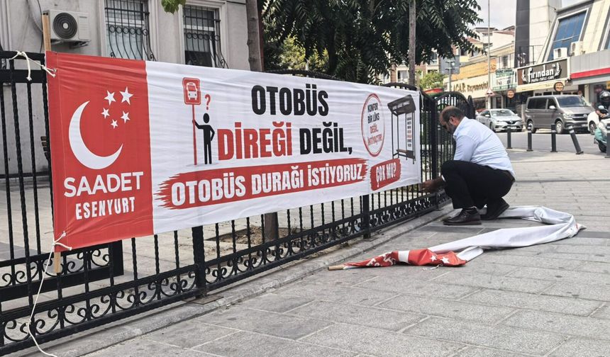 KEMAL AYGÜN’DEN SULTANİYE’DE DİREKLİ EYLEM: KESİLEN PANKARTI YENİDEN ASTI