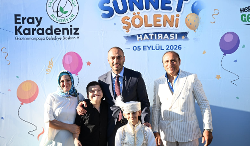 GAZİOSMANPAŞA’DA 500’E YAKIN ÇOCUK İÇİN SÜNNET ŞÖLENİ
