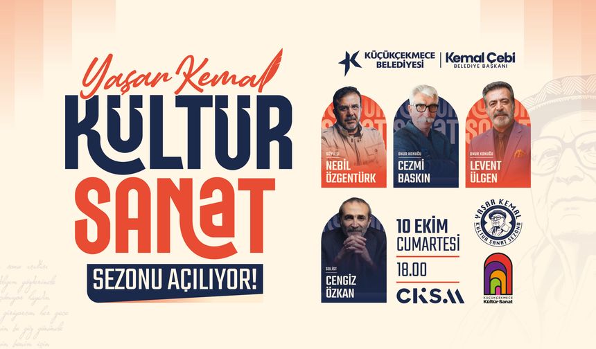 Küçükçekmece’de kültür sanat sezonu Yaşar Kemal’in adıyla açılıyor